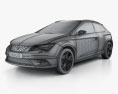 Seat Leon Cross Sport 2015 3D модель wire render