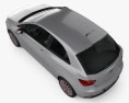 Seat Ibiza SC 2019 3D模型 顶视图