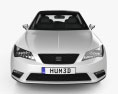Seat Leon 2016 3D 모델  front view
