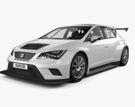 3D model of Seat Leon Cup Racer 2016