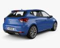 Seat Ibiza Style 2019 3d model back view