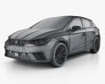 Seat Ibiza Style 2019 3d model wire render