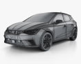 Seat Ibiza FR 2019 3d model wire render