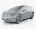 Seat el-Born 2022 3D модель clay render