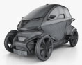 Seat Minimo 2020 3D 모델  wire render
