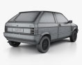 Seat Ibiza трьохдверний 1993 3D модель