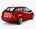 Seat Ibiza ST FR 2017 3D 모델  back view