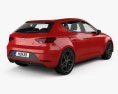 Seat Leon FR with HQ interior 2019 3d model back view