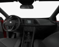 Seat Leon FR with HQ interior 2019 3d model dashboard