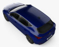Seat Leon Xcellence 5 porte hatchback 2023 Modello 3D vista dall'alto