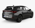 Seat Leon FR eHybrid 5-door hatchback 2023 3d model back view