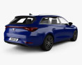 Seat Leon sportstourer Xcellence 2023 3D-Modell Rückansicht
