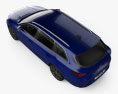 Seat Leon sportstourer Xcellence 2023 3D-Modell Draufsicht