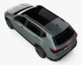 Seat Tarraco with HQ interior 2022 3d model top view