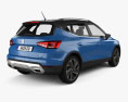 Seat Arona FR 2024 3D 모델  back view
