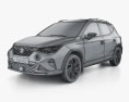Seat Arona FR 2024 3D-Modell wire render