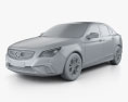 Senova D60 2017 3D 모델  clay render