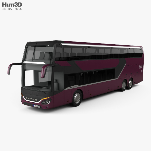 Setra S 531 DT bus 2018 3D model