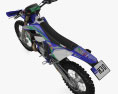 Sherco 300 SE Factory 2024 3Dモデル top view
