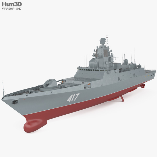 Admiral Gorshkov-class frigate 3D model