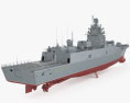 Фрегат проекта 22350 типа «Адмирал Горшков» 3D модель