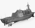 Akizuki-class destroyer 3d model