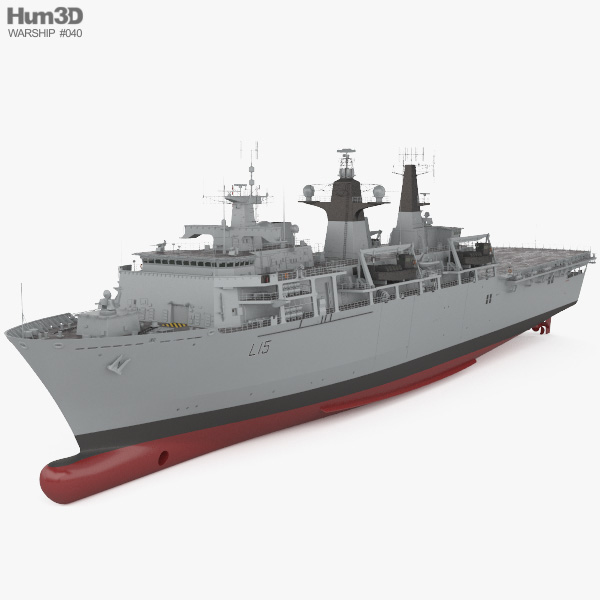 Універсальний десантний корабель типу Альбіон 3D модель