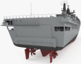 Albion-class landing platform dock 3D-Modell