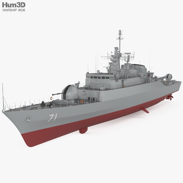Alvand-class frigate 3D model