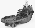 Anchor handling tug supply vessel 3D-Modell