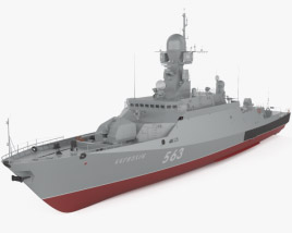 3D model of Buyan-M-class corvette