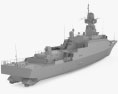 Малый артиллерийский корабль проекта 21630 Буян 3D модель