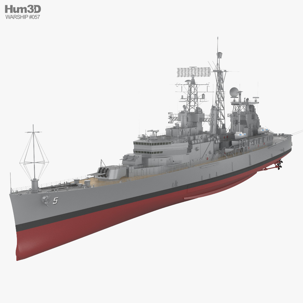 Крейсер типу Клівленд 3D модель