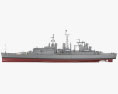クリーブランド級軽巡洋艦 3Dモデル