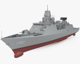 3D model of De Zeven Provincien-class frigate