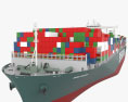 Evergreen G-Klasse Containerschiff 3D-Modell