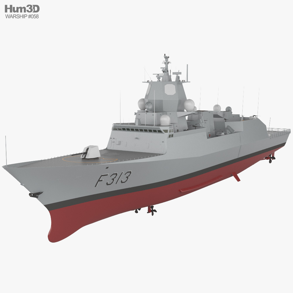 Fridtjof Nansen-class frigate 3D model