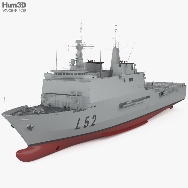 Galicia-class landing platform dock 3D model