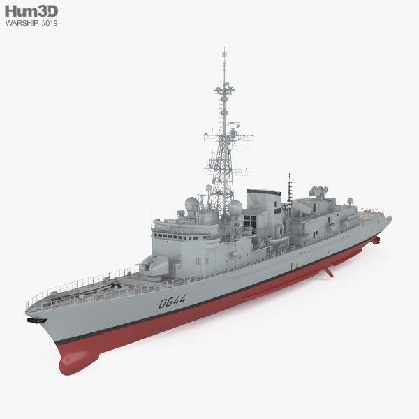 Georges Leygues-class frigate 3D model