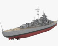 Bismarck nave da battaglia Modello 3D