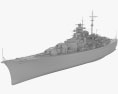 Bismarck cuirassé Modèle 3d