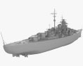 Bismarck couraçado Modelo 3d
