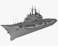 Giuseppe Garibaldi aircraft carrier 3d model