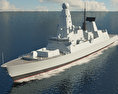 HMS Daring D32 3D-Modell