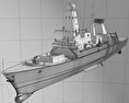 HMS Daring D32 3D модель