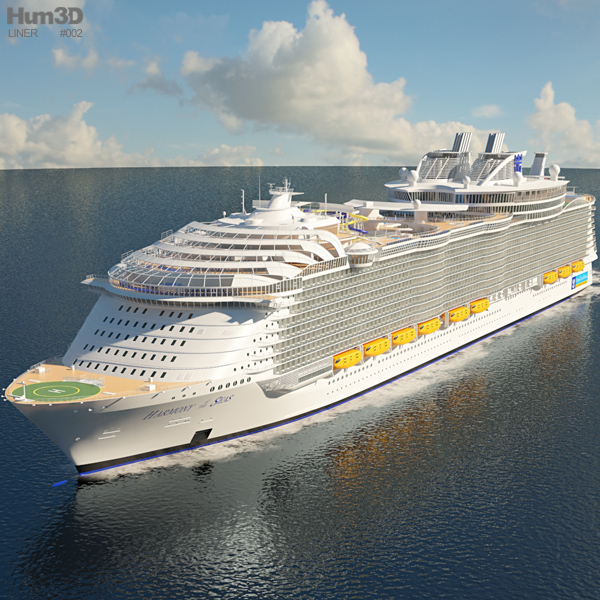 Harmony of the Seas cruise ship 3D model