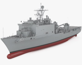 Harpers Ferry-class dock landing ship 3D model