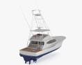 Hatteras GT65 Carolina Sportfishing Yacht Modello 3D