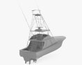 Hatteras GT65 Carolina Sportfishing Yacht Modello 3D