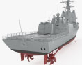 Hobart-class destroyer 3d model